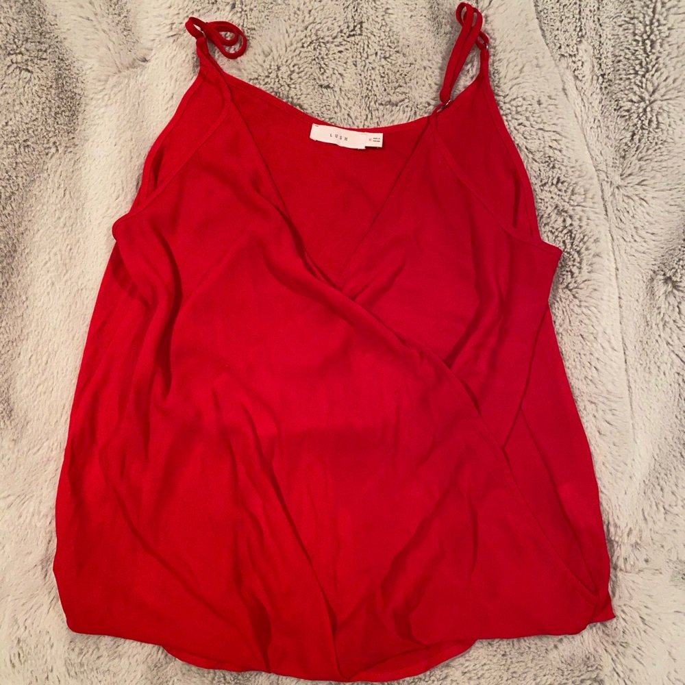 Red Criss Cross Tank